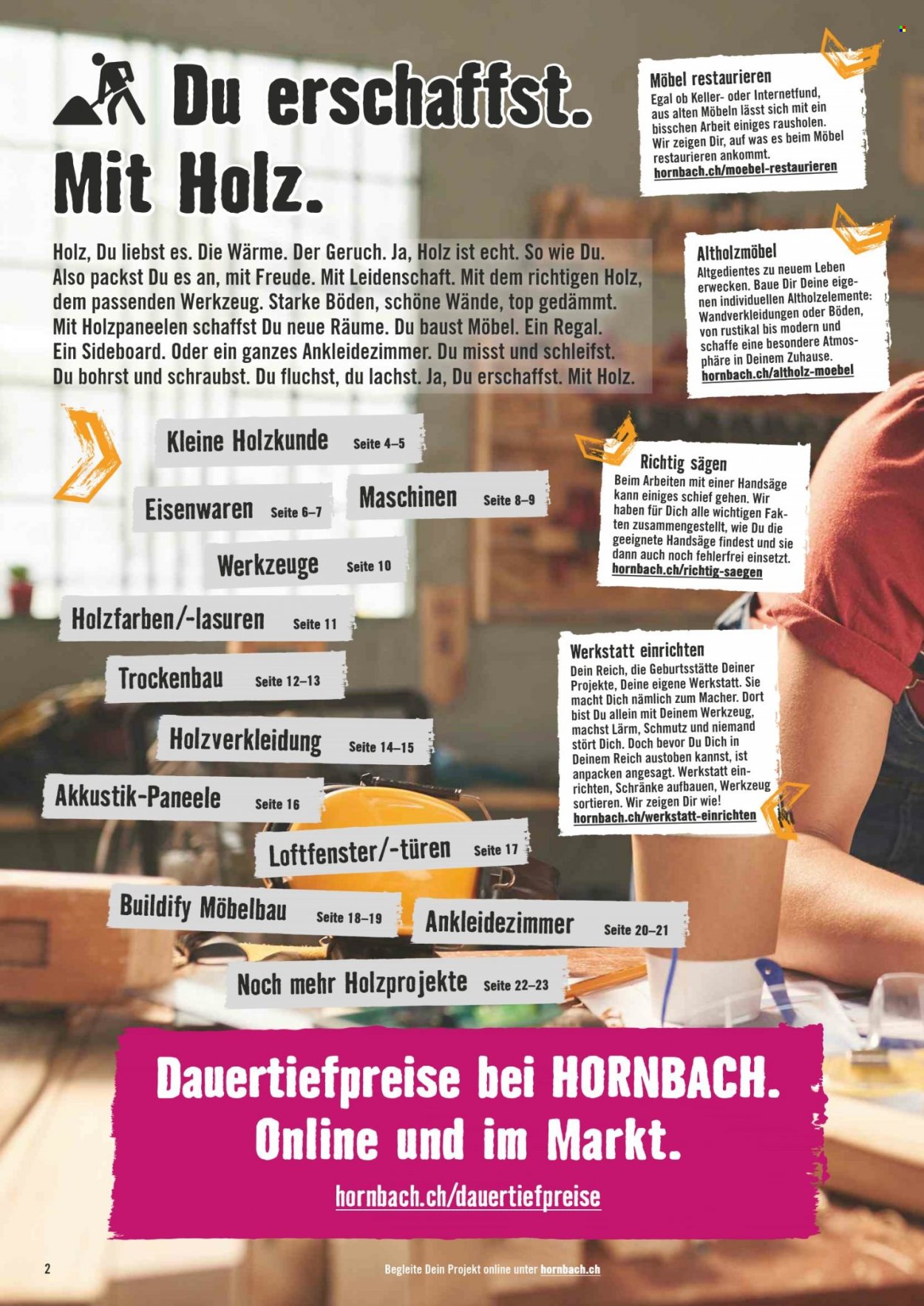 Prospekte Hornbach - 9.1.2023 - 9.2.2023. Seite 2.