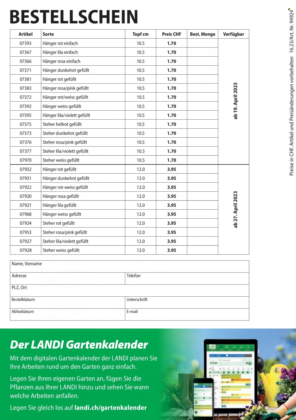 Prospekte Landi - 1.5.2023 - 31.12.2023. Seite 8.