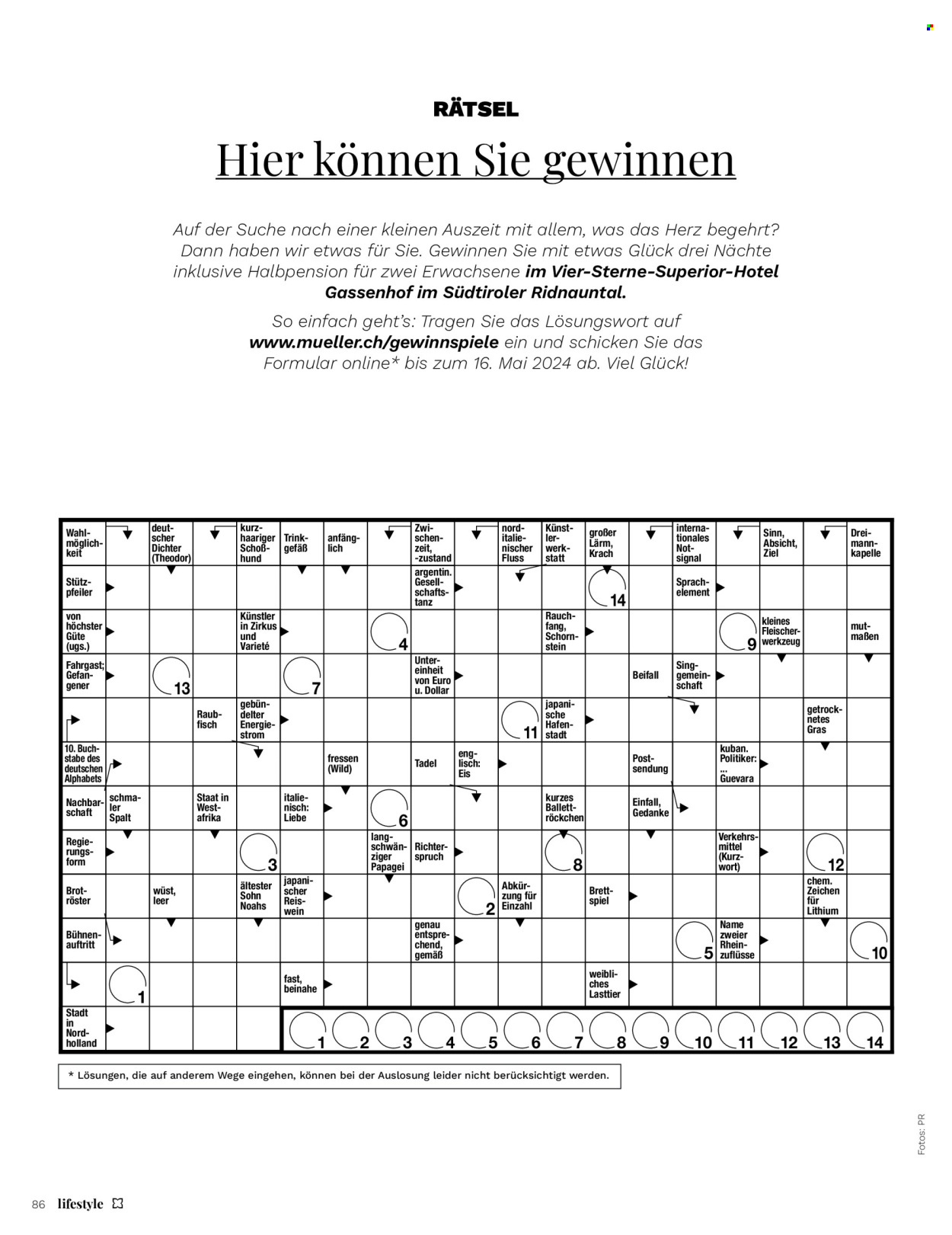 Prospekte Müller. Seite 86.