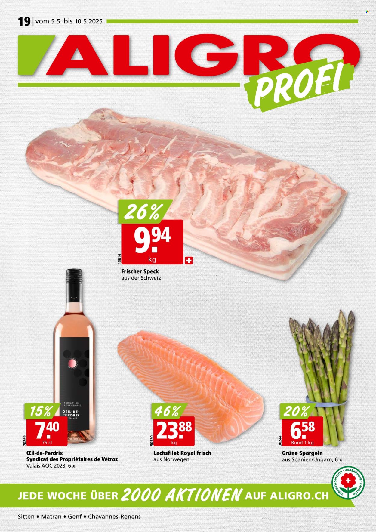 Prospekte ALIGRO - 5.5.2025 - 10.5.2025. Seite 1.