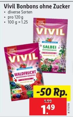 Vivil Bonbons ohne Zucker