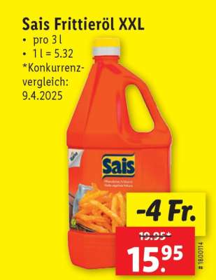 Sais Frittieröl XXL​