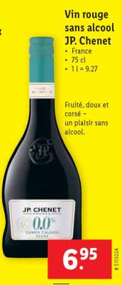JP. Chenet Vin rouge sans alcool