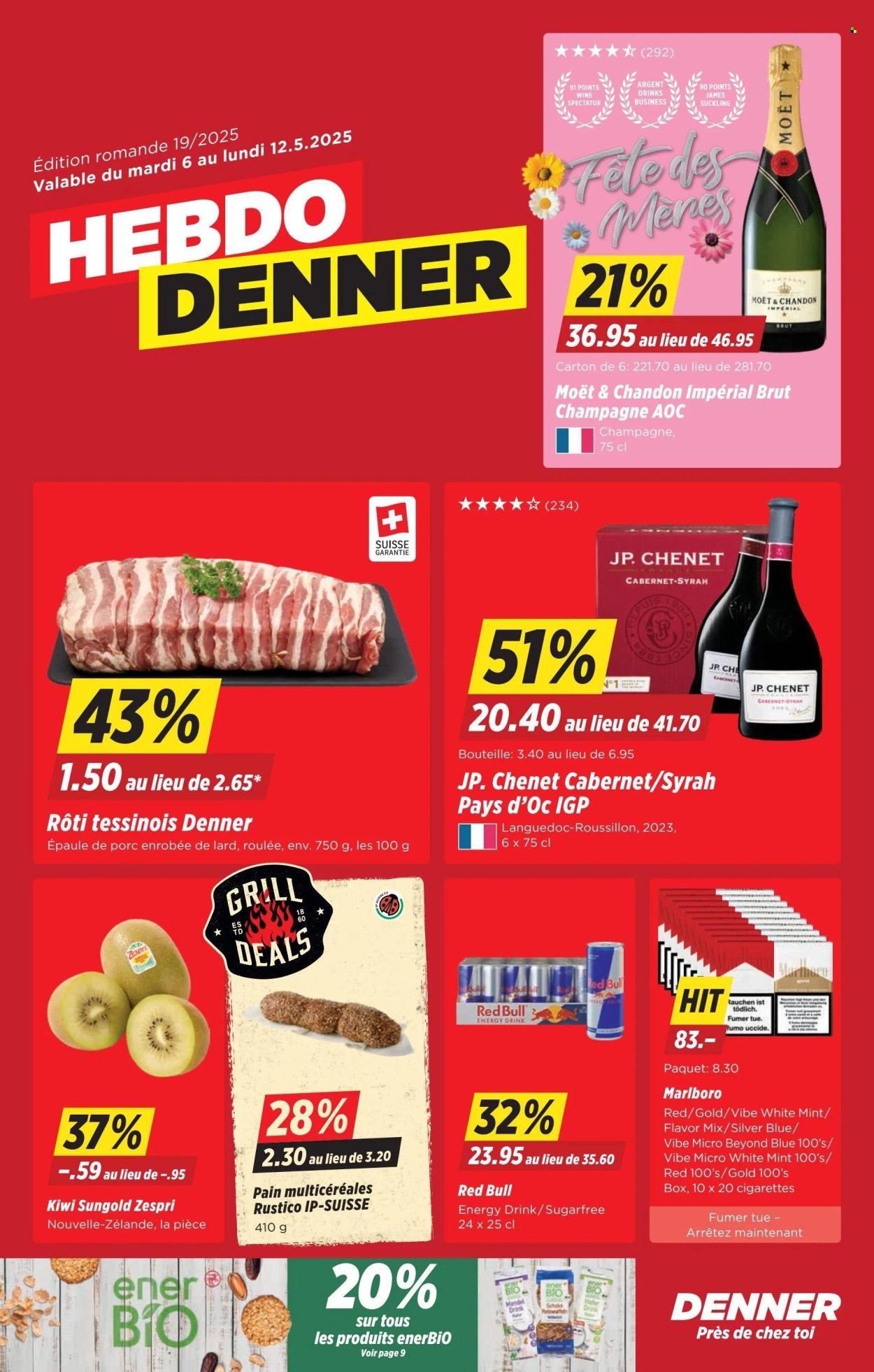 Prospekte Denner - 6.5.2025 - 12.5.2025. Seite 1.