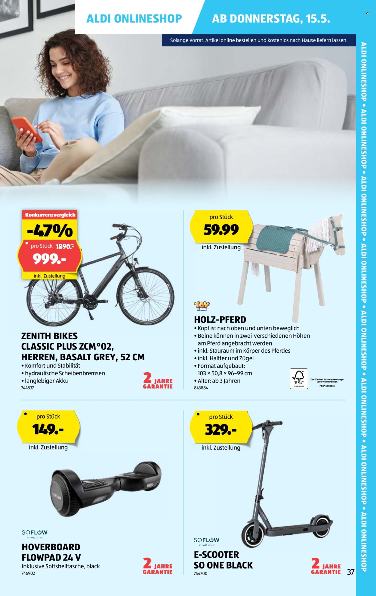 Prospekte Aldi - 15.5.2025 - 21.5.2025. Seite 37.