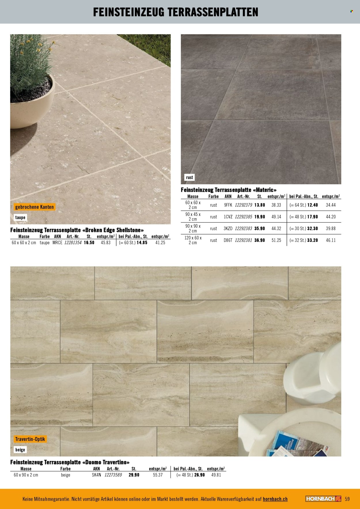 Prospekte Hornbach. Seite 59. Seite 59