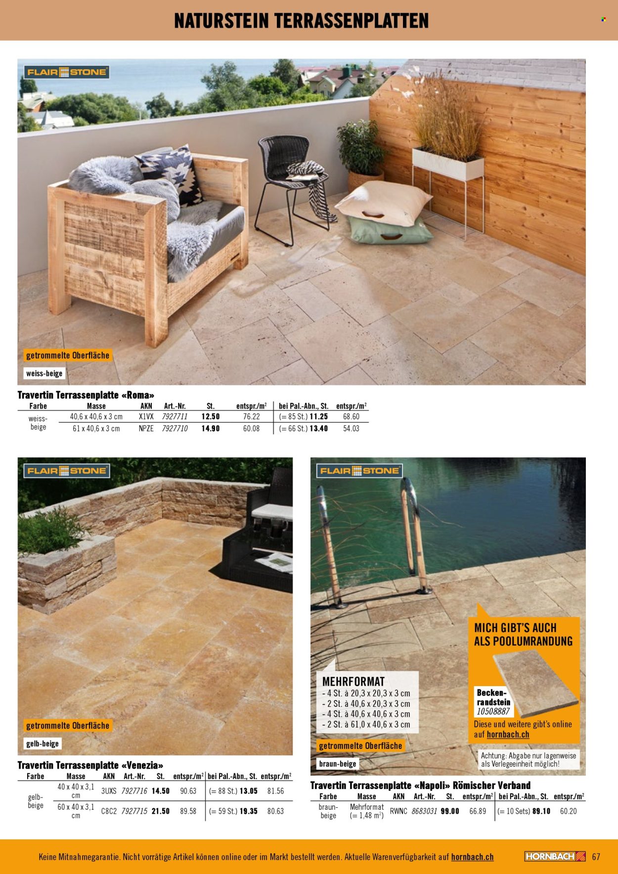Prospekte Hornbach. Seite 67. Seite 67