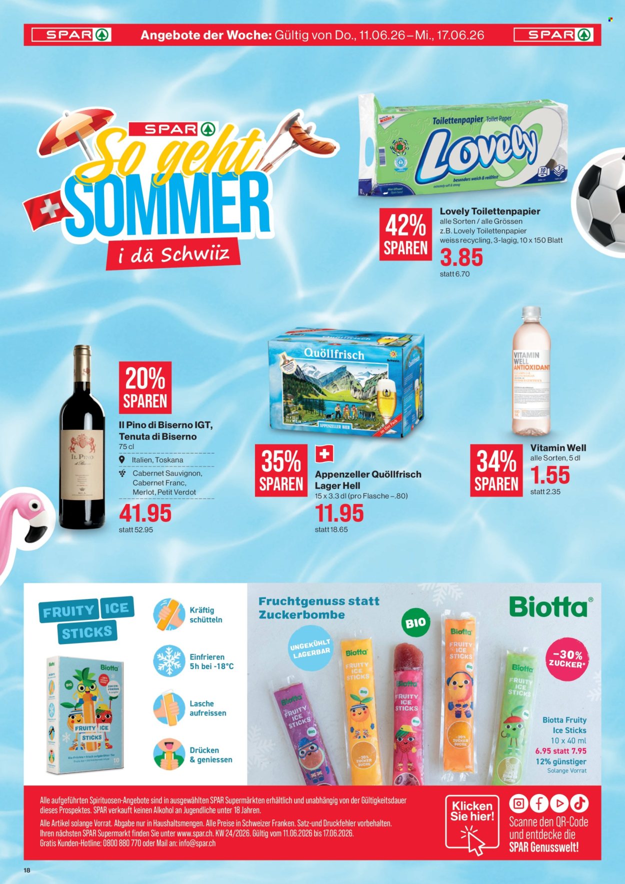 Prospekte SPAR - 11.6.2026 - 17.6.2026. Seite 18. Seite 18
