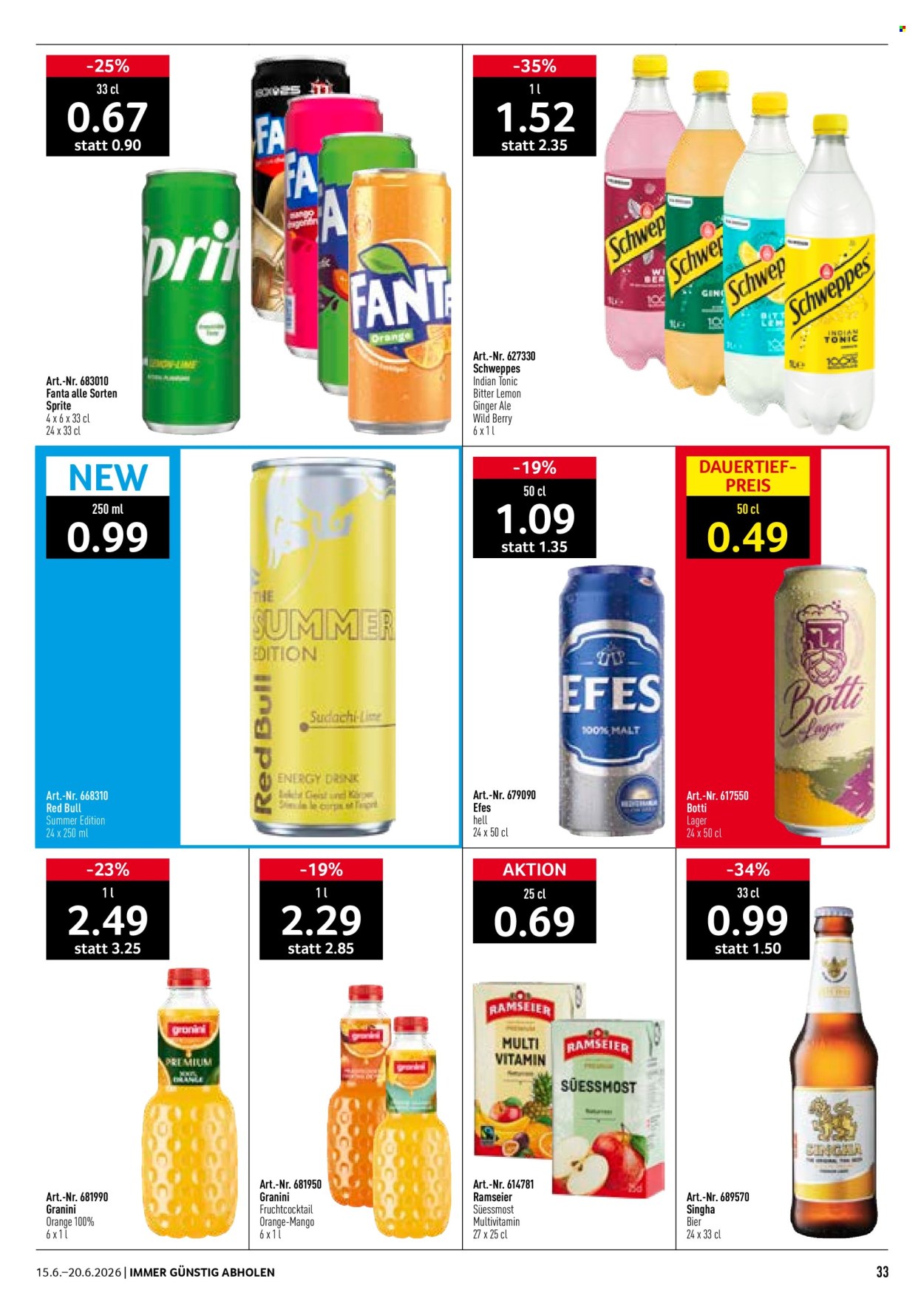 Prospekte Prodega - 15.6.2026 - 20.6.2026. Seite 33. Seite 33