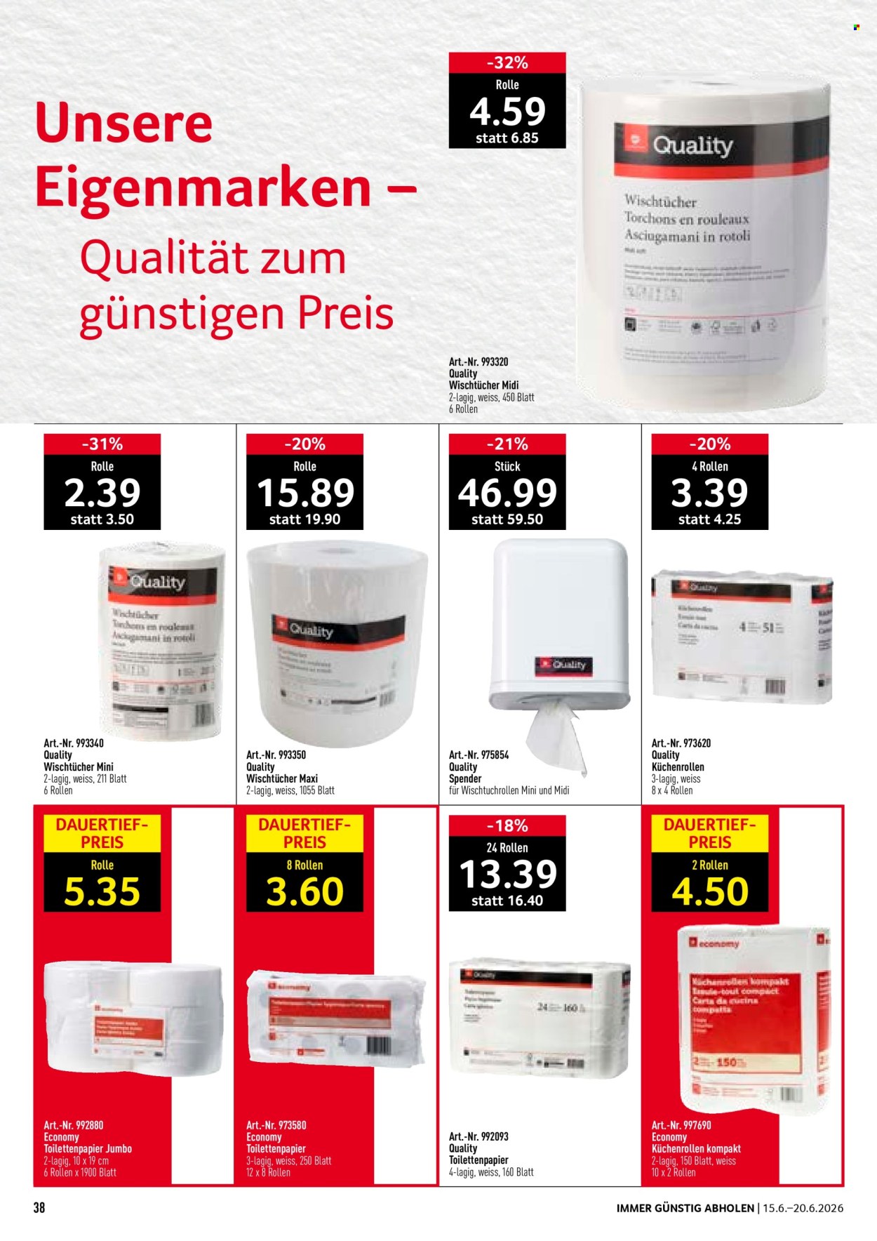 Prospekte Prodega - 15.6.2026 - 20.6.2026. Seite 38. Seite 38
