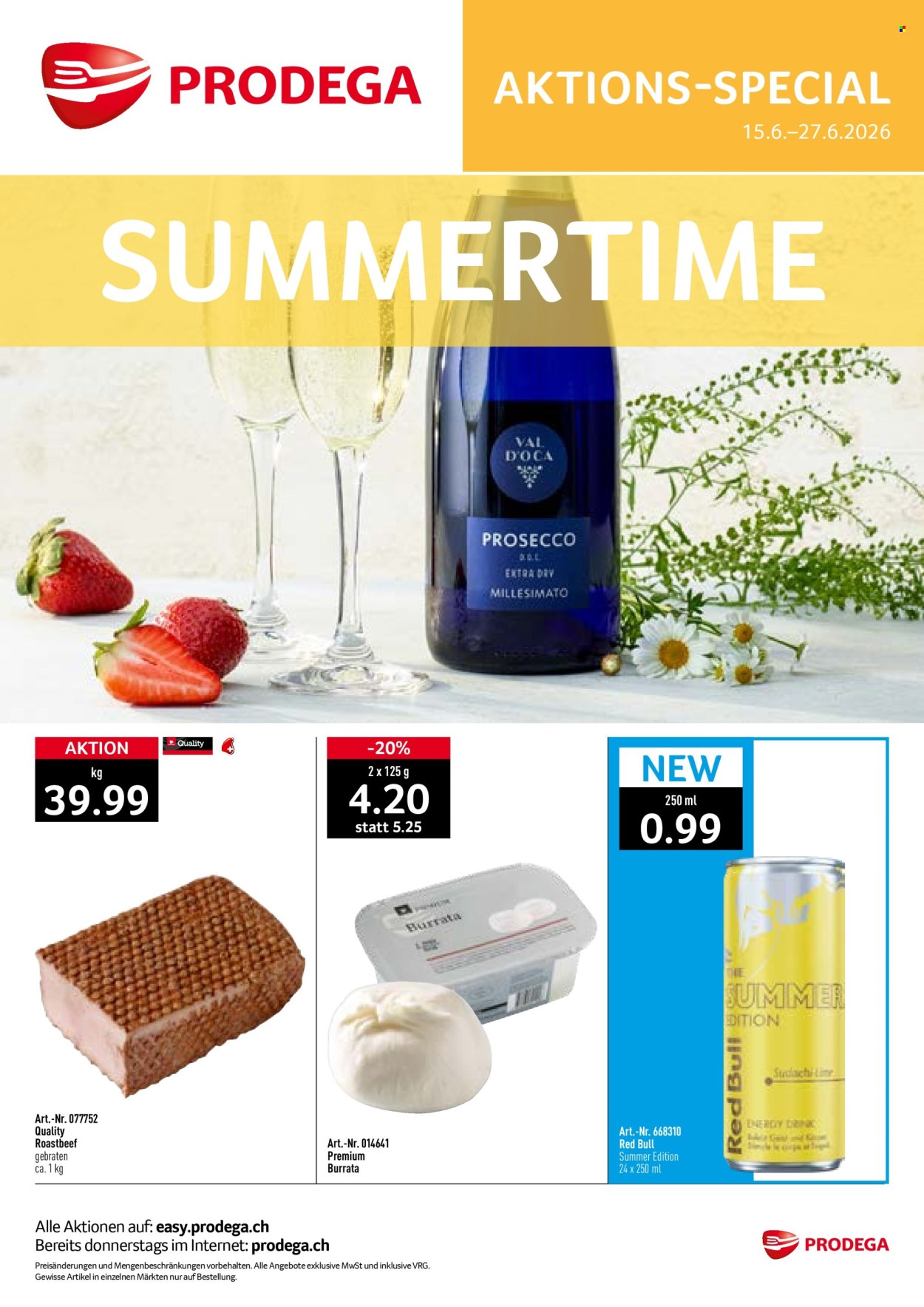 Prospekte Prodega - 15.6.2026 - 27.6.2026. Seite 1. Seite 1