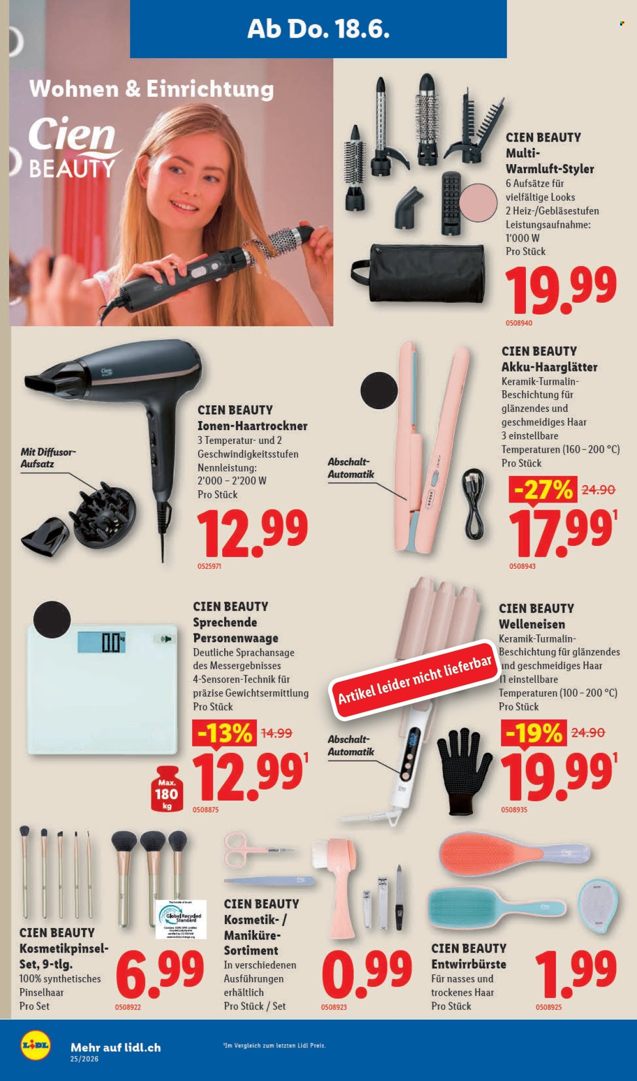 Prospekte Lidl - 18.6.2026 - 24.6.2026. Seite 18. Seite 18