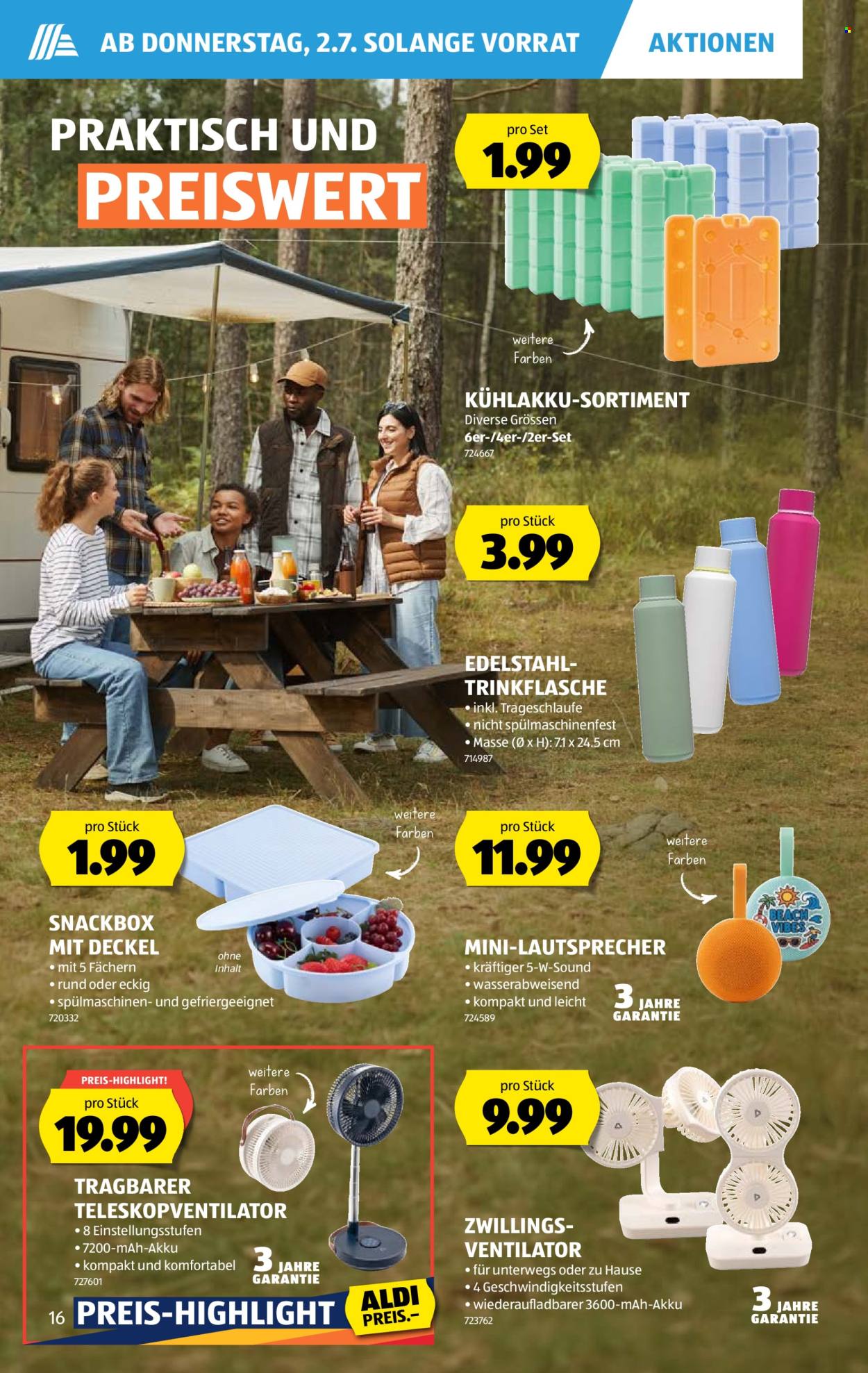 Prospekte Aldi - 2.7.2026 - 8.7.2026. Seite 16. Seite 16