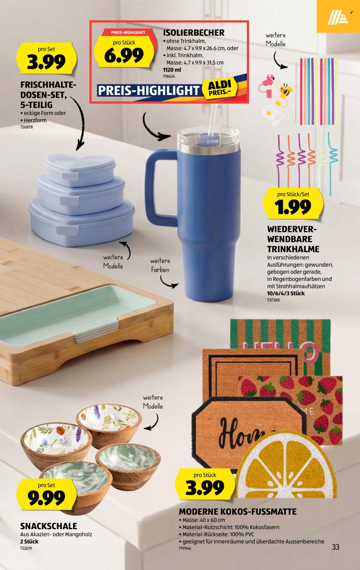 Prospekte Aldi - 9.7.2026 - 15.7.2026. Seite 33. Seite 33