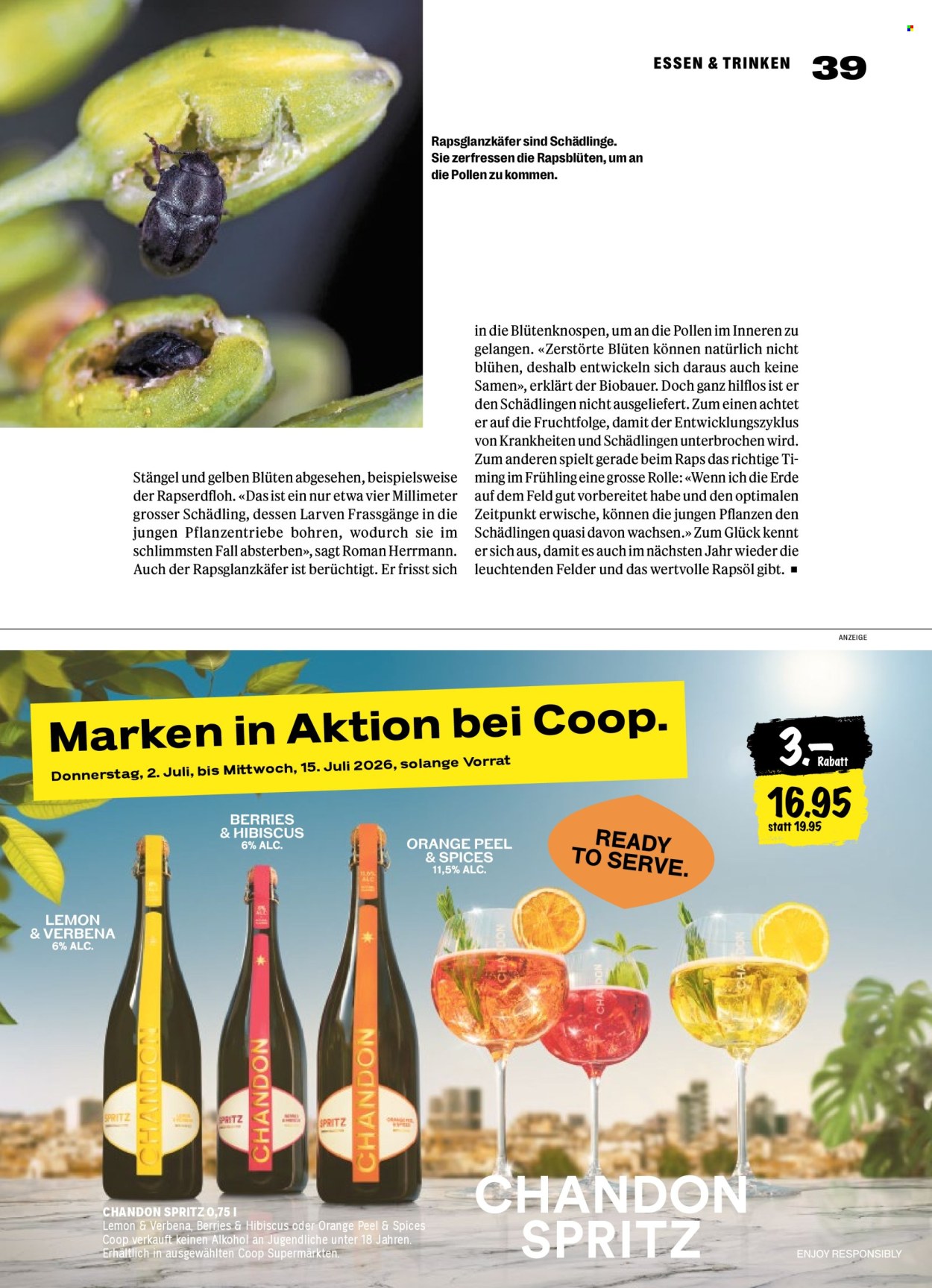 Prospekte Coop - 2.7.2026 - 8.7.2026. Seite 39. Seite 39