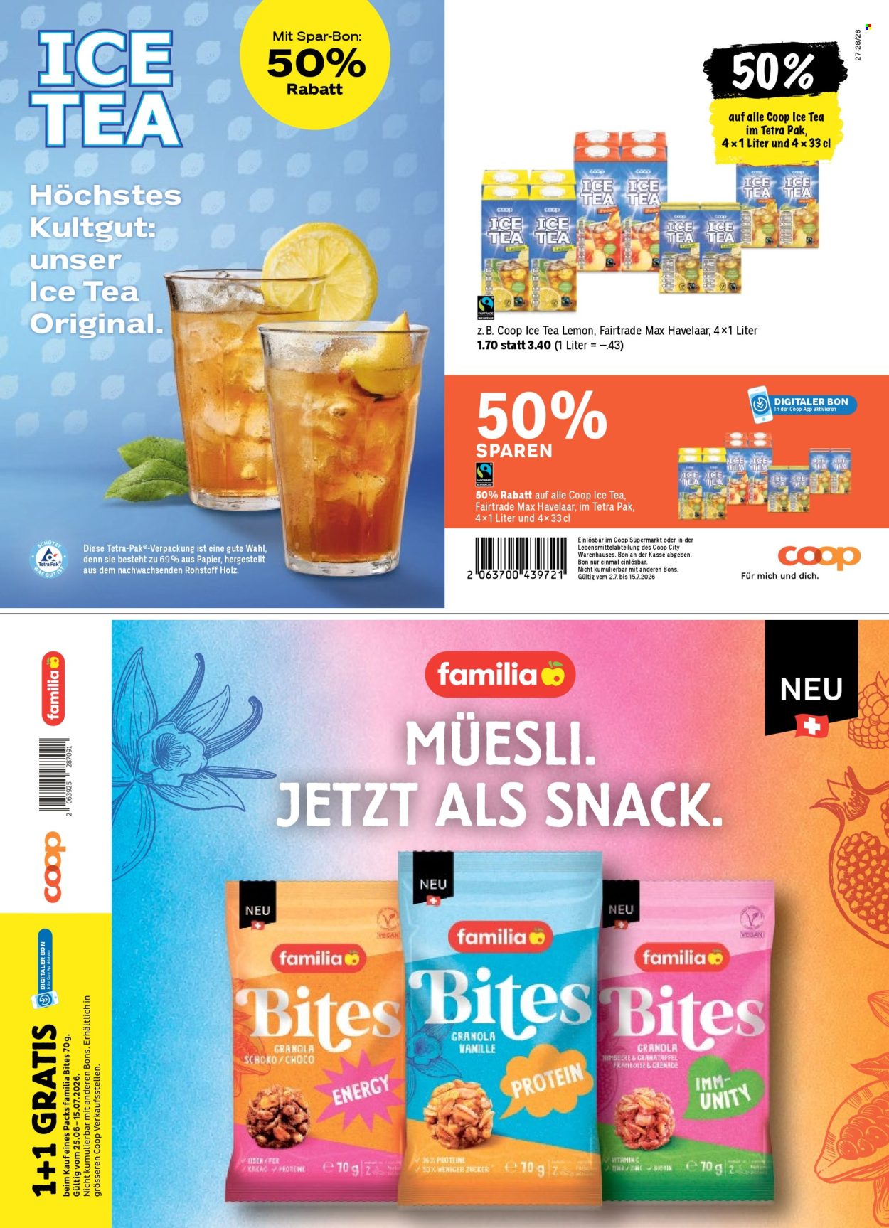 Prospekte Coop - 2.7.2026 - 8.7.2026. Seite 50. Seite 50