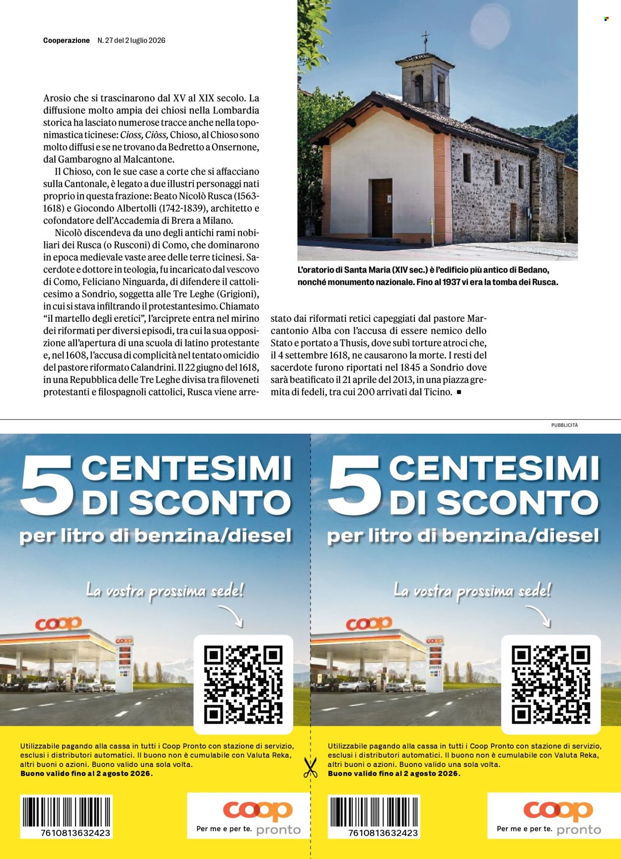 Prospekte Coop - 2.7.2026 - 8.7.2026. Seite 65. Seite 65