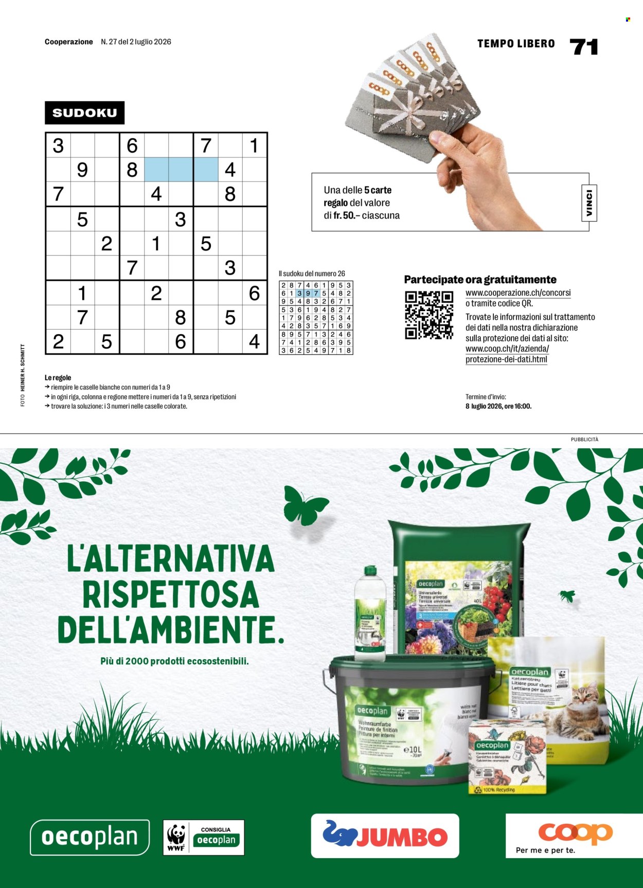 Prospekte Coop - 2.7.2026 - 8.7.2026. Seite 71. Seite 71