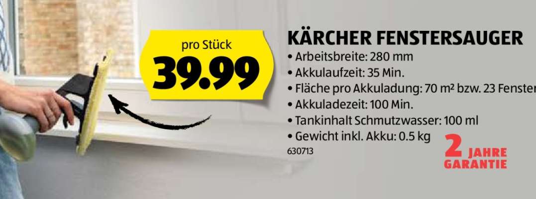 KÄRCHER FENSTERSAUGER