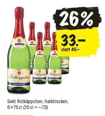 Sekt Rotkäppchen, halbtrocken