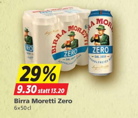 BIRRA MORETTI ZERO