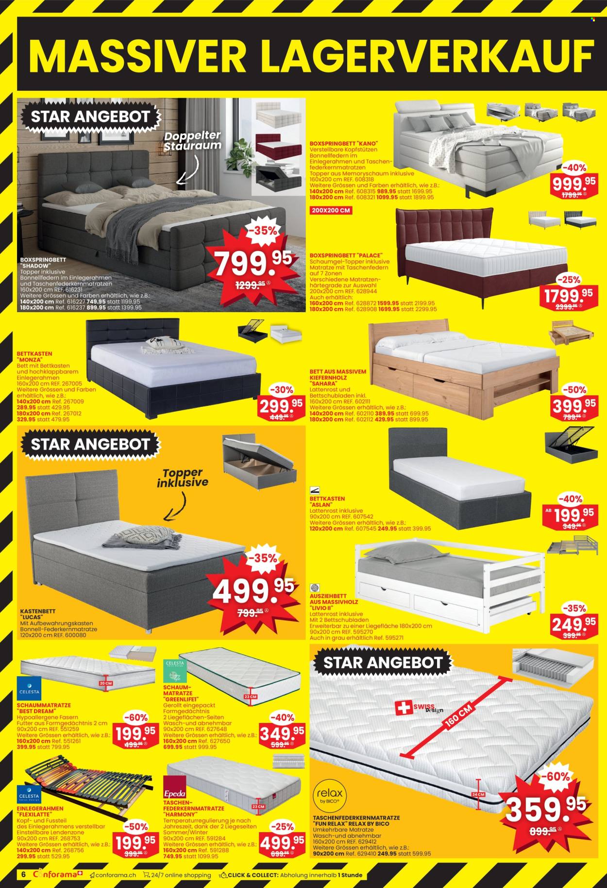 Prospekte Conforama - 8.7.2026 - 21.7.2026. Seite 6. Seite 6
