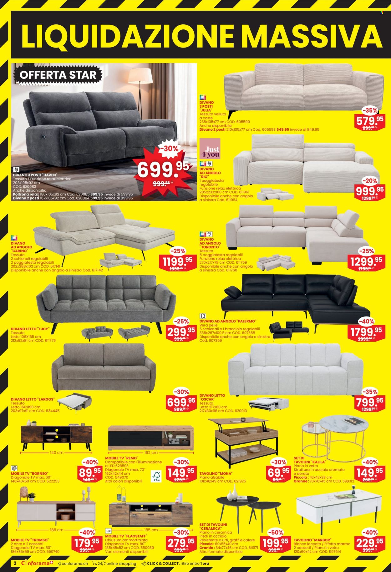 Prospekte Conforama - 8.7.2026 - 21.7.2026. Seite 2. Seite 2