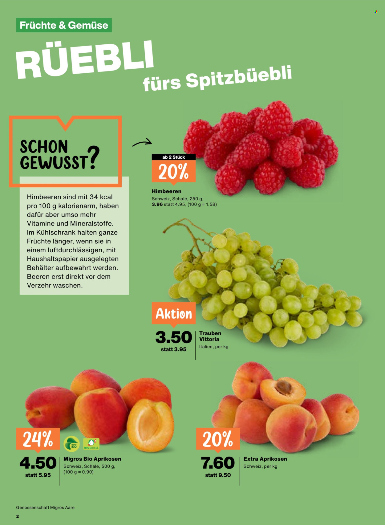 Prospekte Migros - 9.7.2026 - 15.7.2026. Seite 2. Seite 2