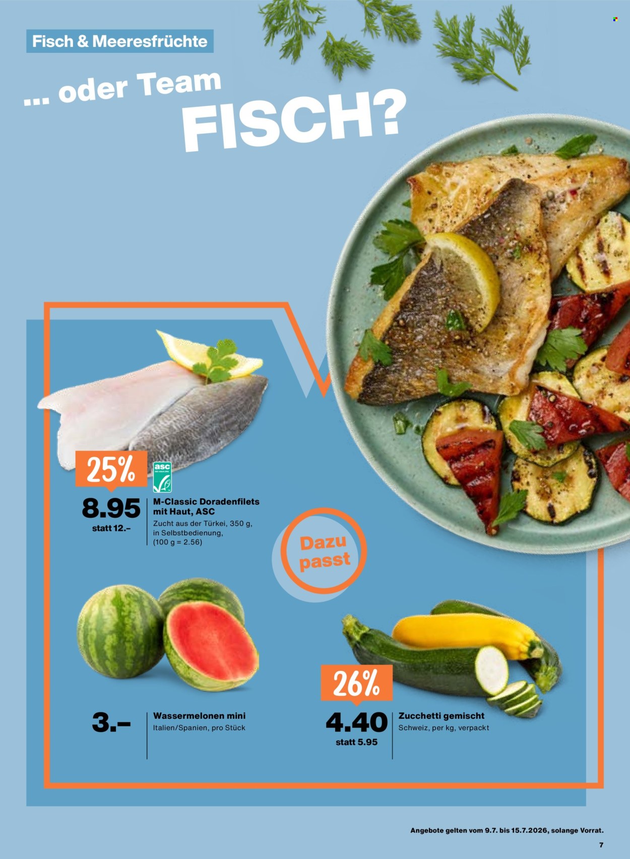 Prospekte Migros - 9.7.2026 - 15.7.2026. Seite 7. Seite 7