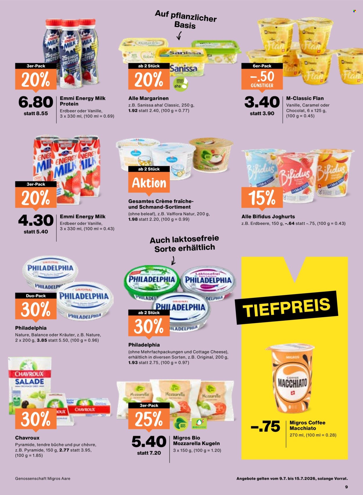 Prospekte Migros - 9.7.2026 - 15.7.2026. Seite 9. Seite 9