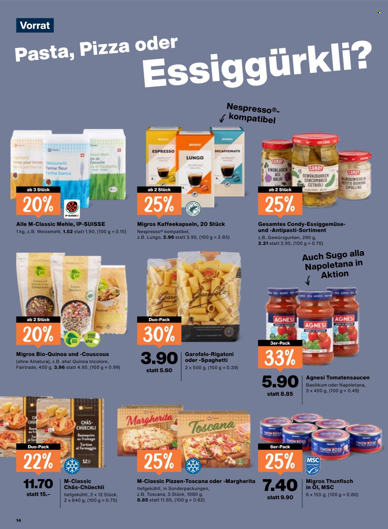 Prospekte Migros - 9.7.2026 - 15.7.2026. Seite 14. Seite 14