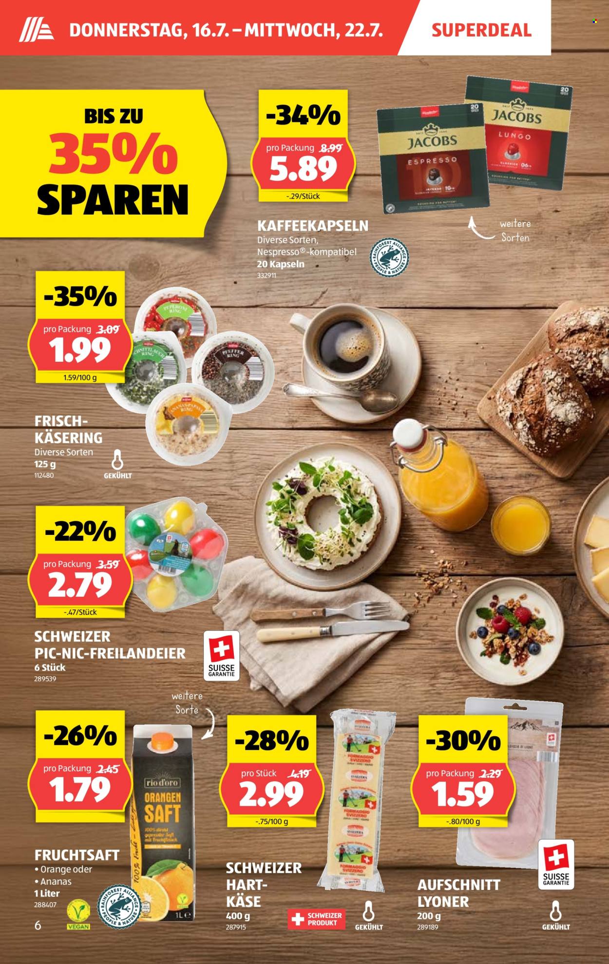 Prospekte Aldi - 16.7.2026 - 22.7.2026. Seite 6. Seite 6