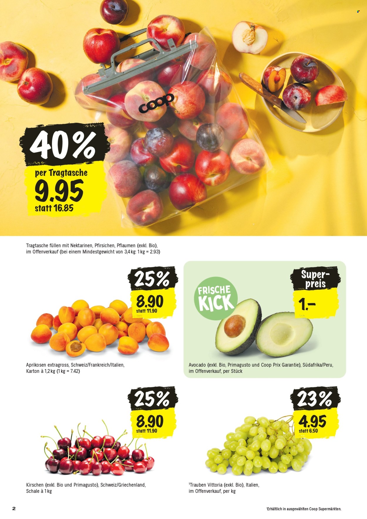 Prospekte Coop - 9.7.2026 - 15.7.2026. Seite 2. Seite 2