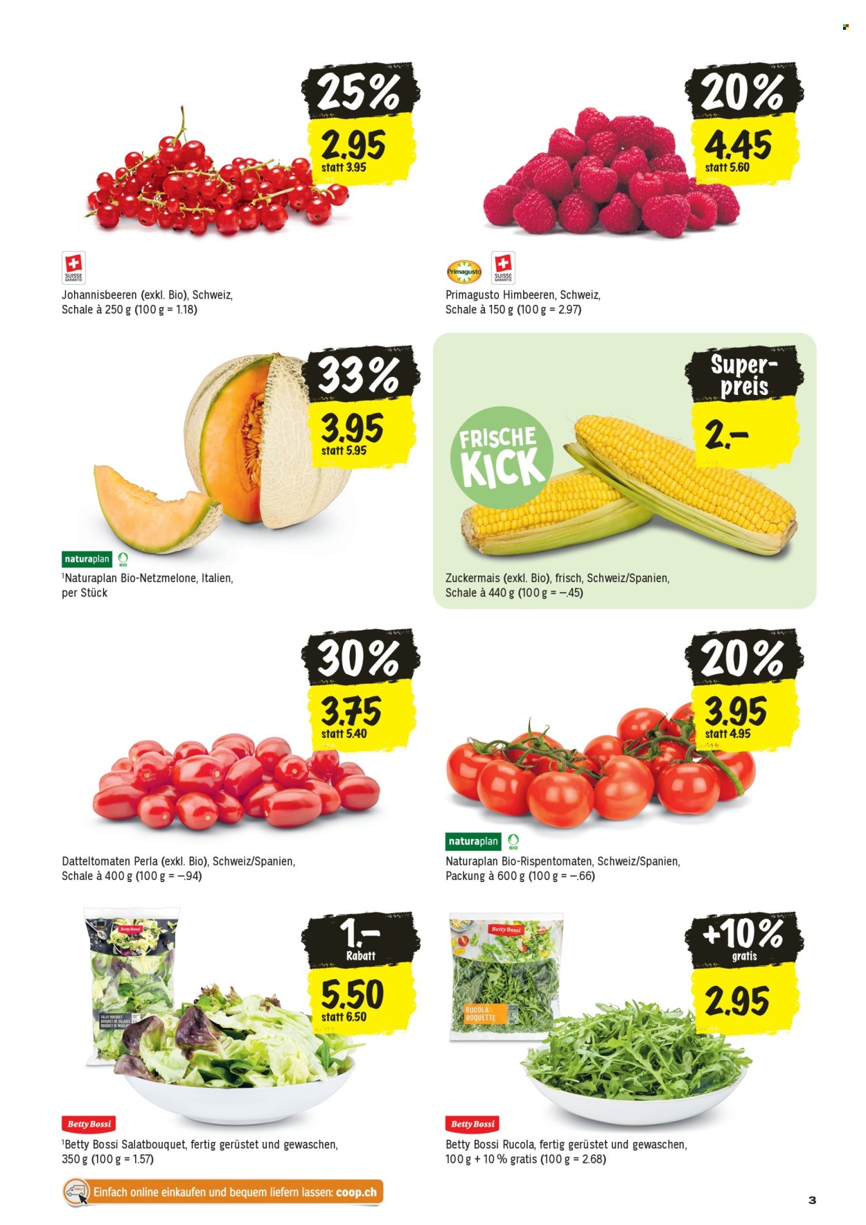 Prospekte Coop - 9.7.2026 - 15.7.2026. Seite 3. Seite 3