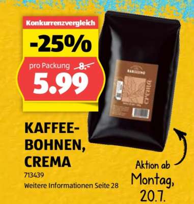 KAFFEEBOHNEN, CREMA