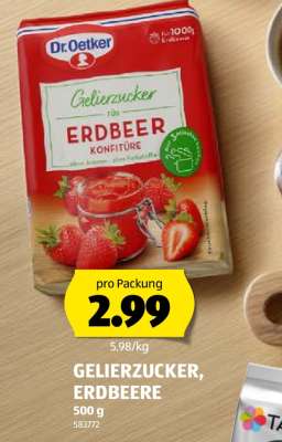 GELIERZUCKER, ERDBEERE