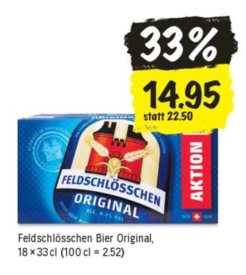 Feldschlösschen Bier Original​