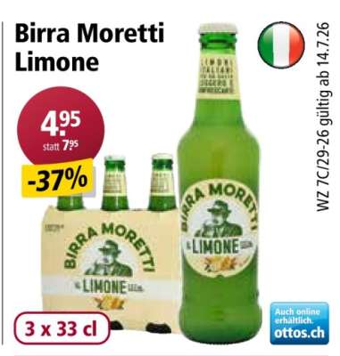 Birra Moretti Limone