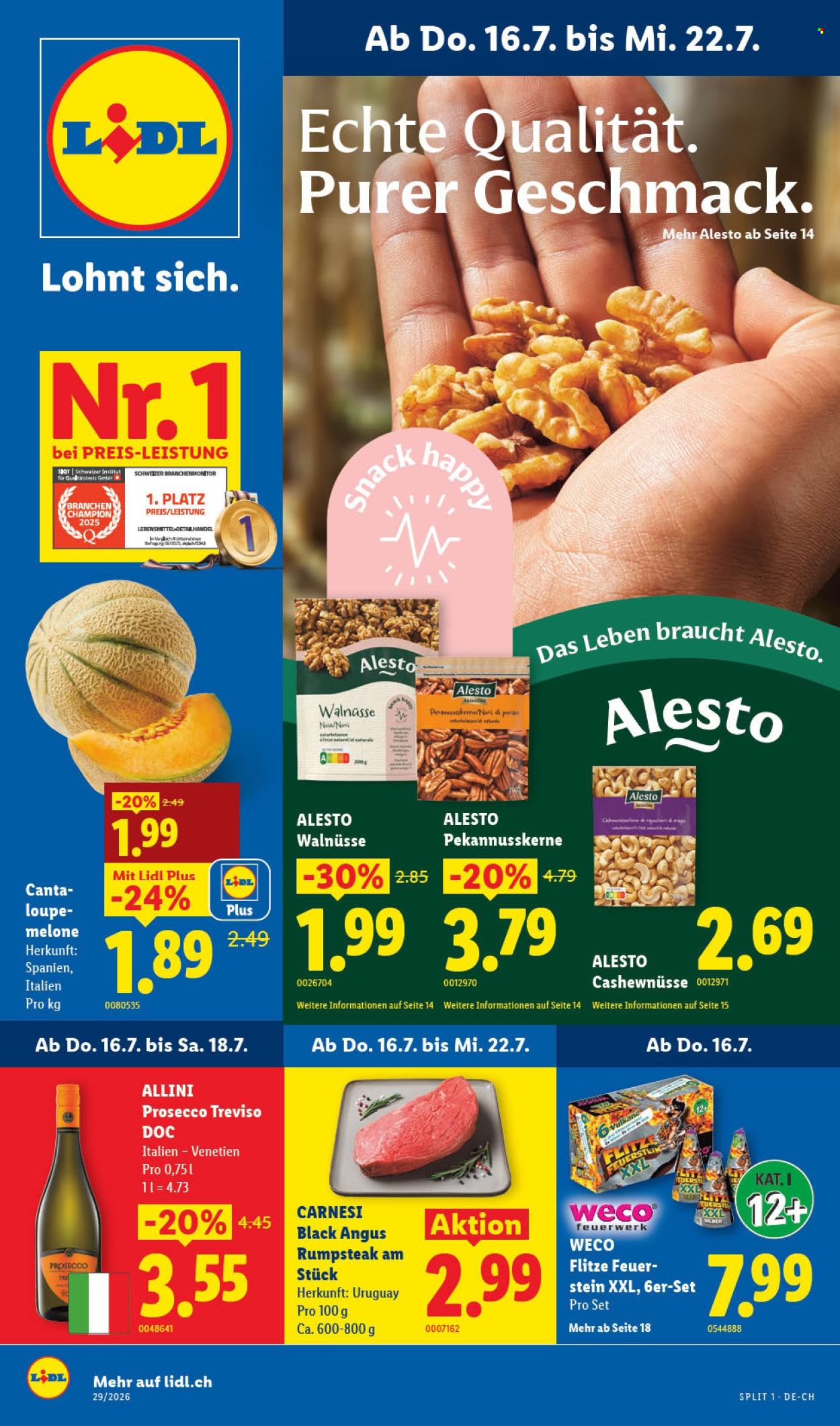 Prospekte Lidl - 16.7.2026 - 22.7.2026. Seite 1. Seite 1