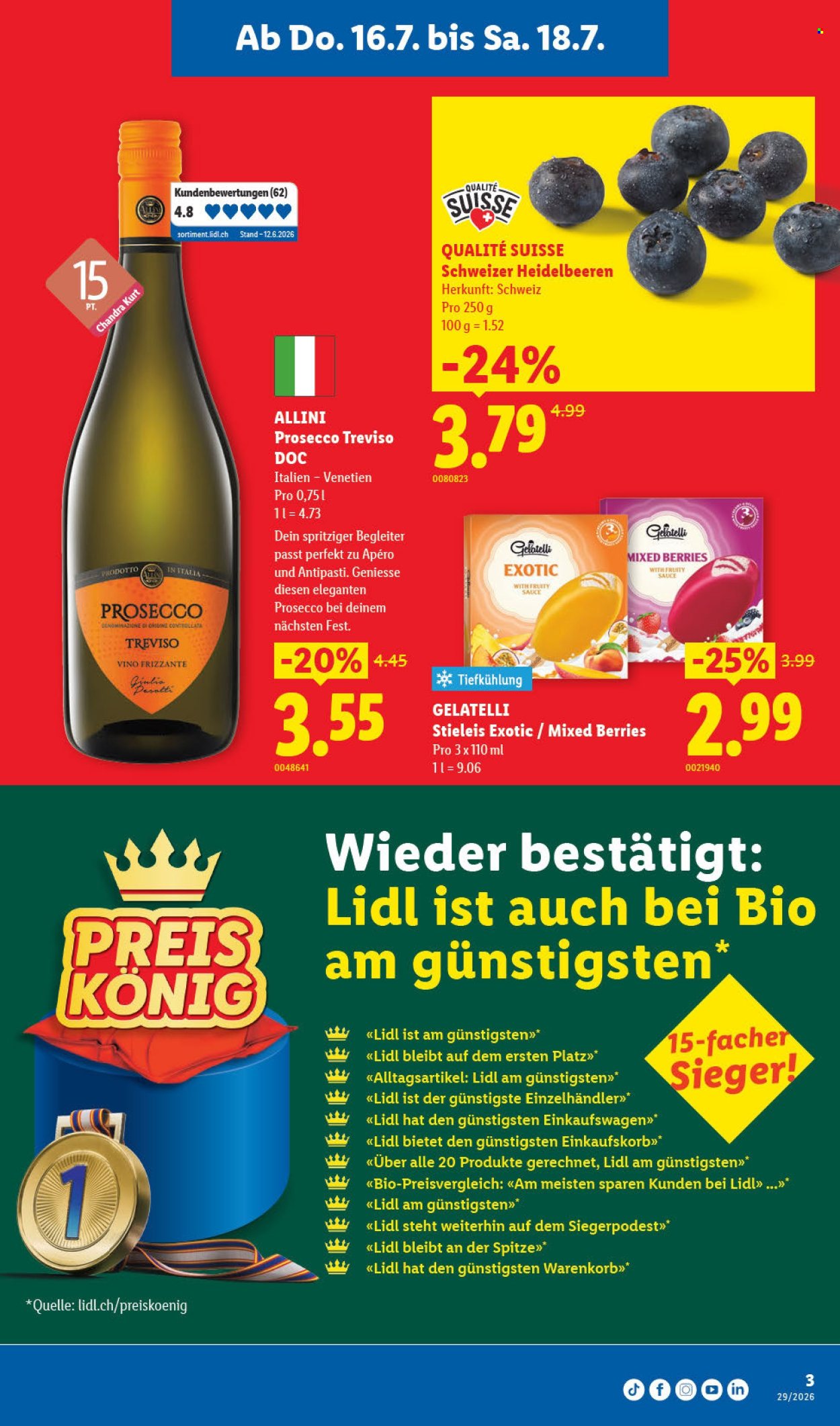 Prospekte Lidl - 16.7.2026 - 22.7.2026. Seite 3. Seite 3
