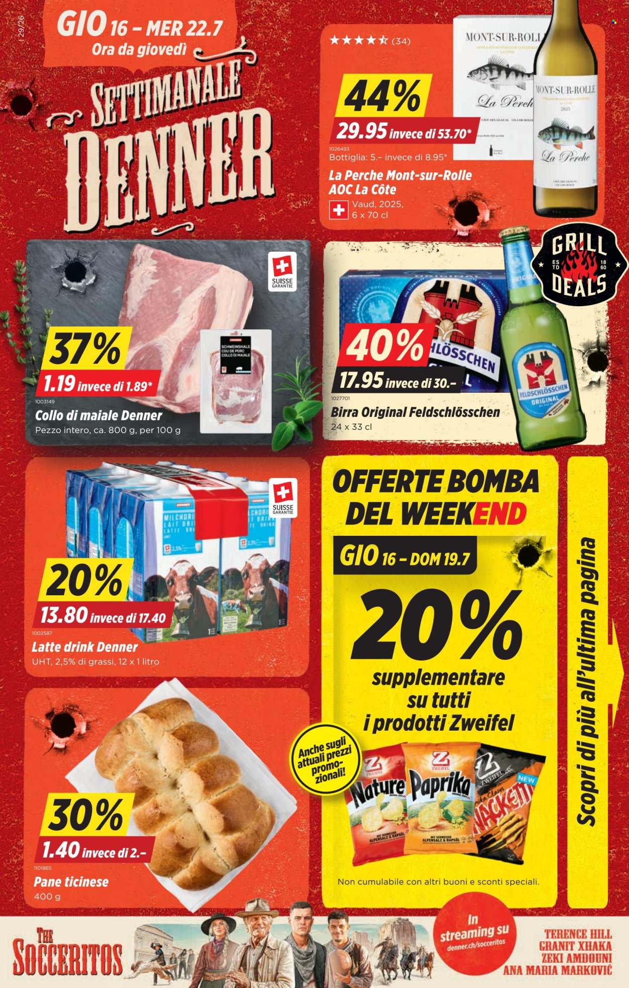 Prospekte Denner - 16.7.2026 - 22.7.2026. Seite 1. Seite 1