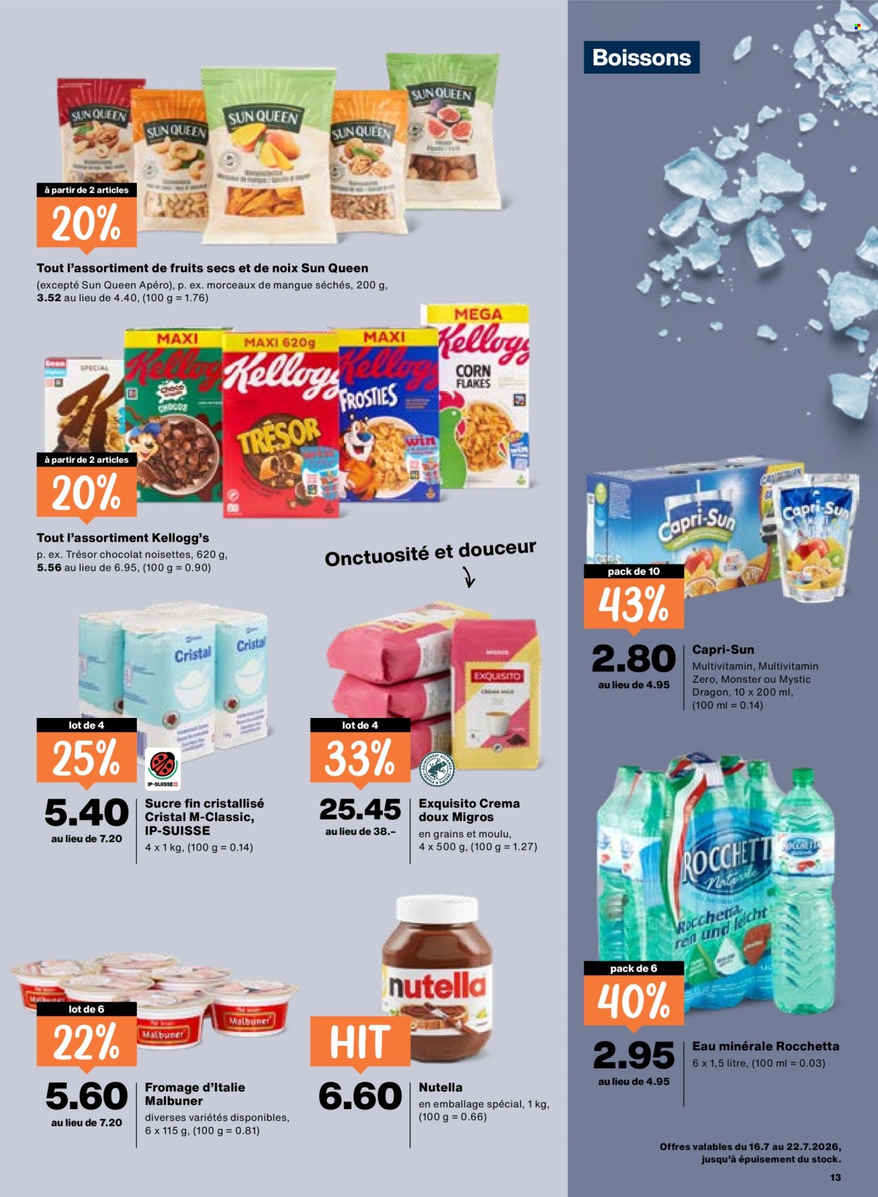 Prospekte Migros - 16.7.2026 - 22.7.2026. Seite 13. Seite 13
