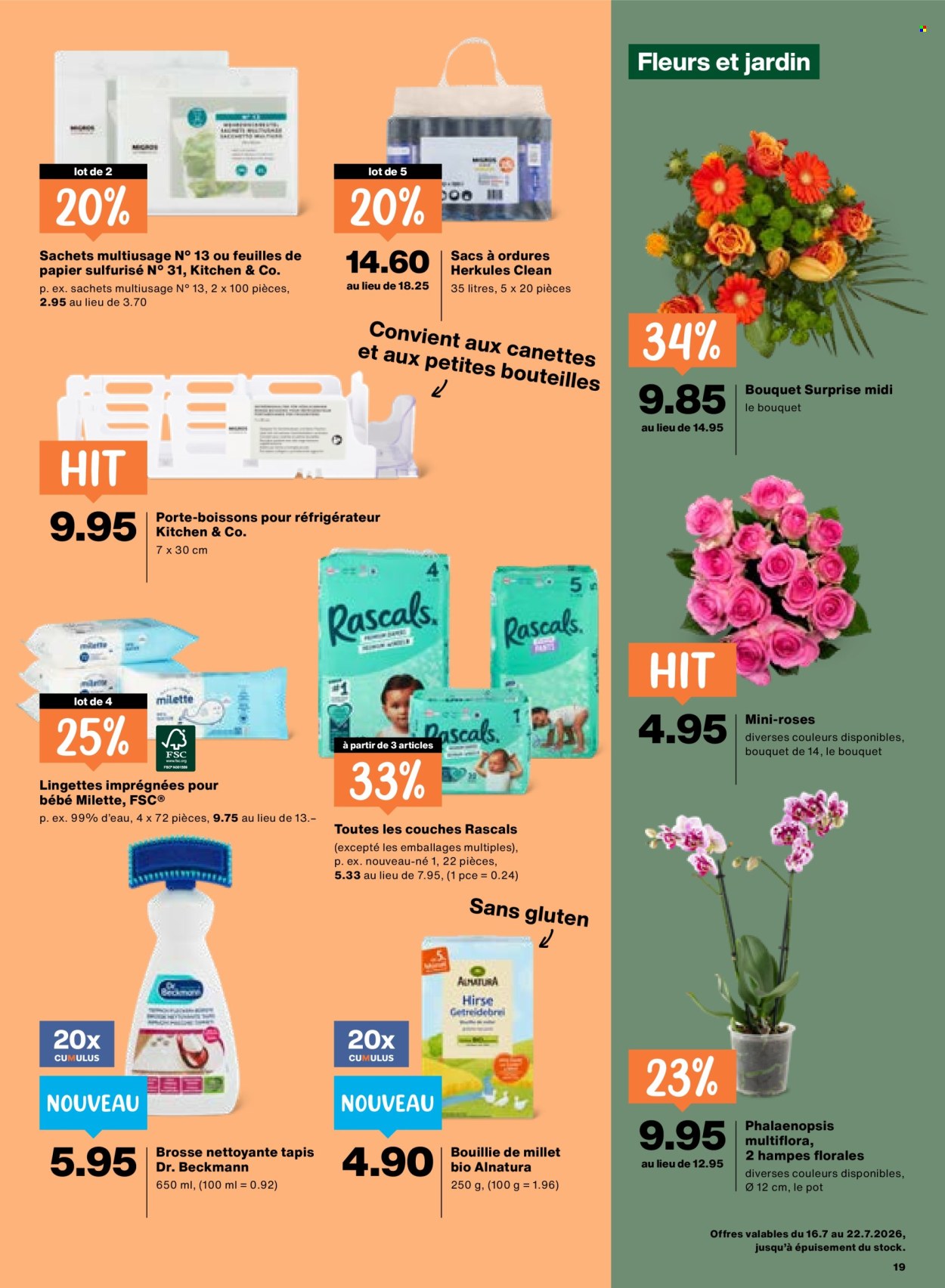 Prospekte Migros - 16.7.2026 - 22.7.2026. Seite 19. Seite 19