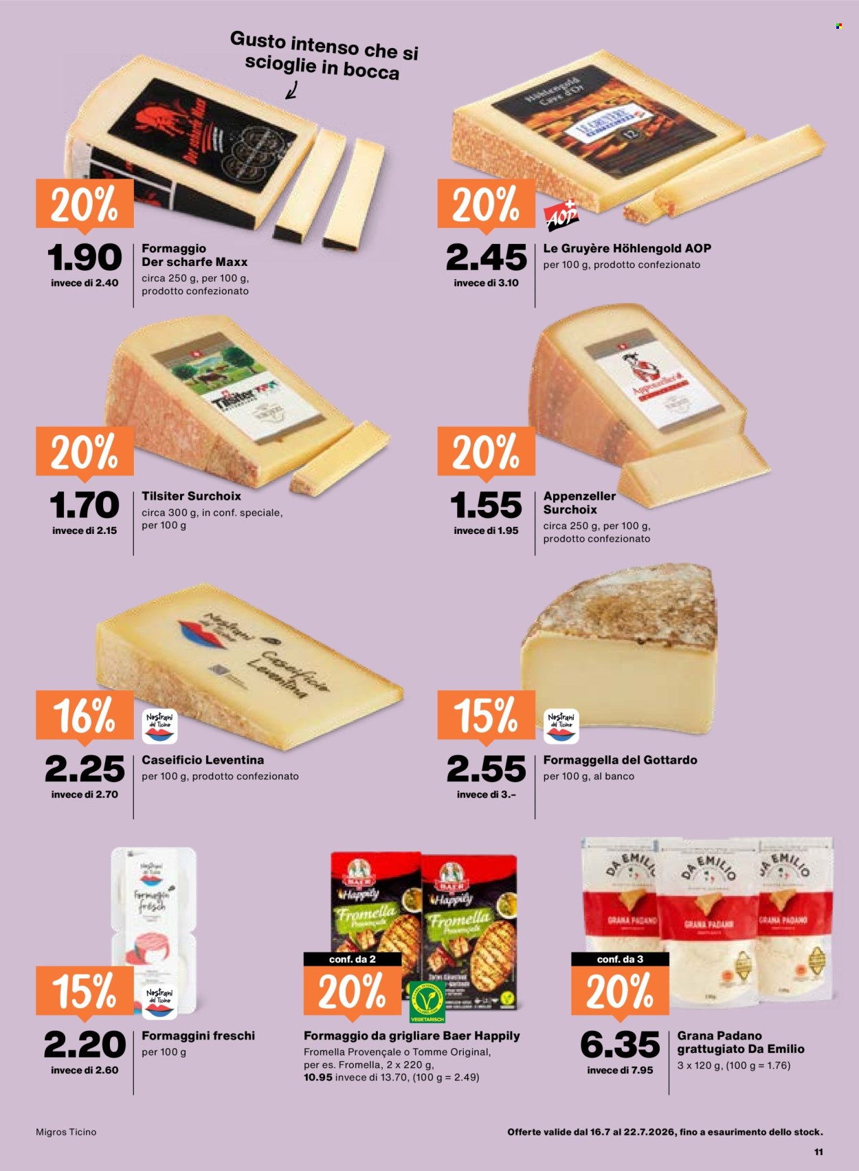Prospekte Migros - 16.7.2026 - 22.7.2026. Seite 11. Seite 11