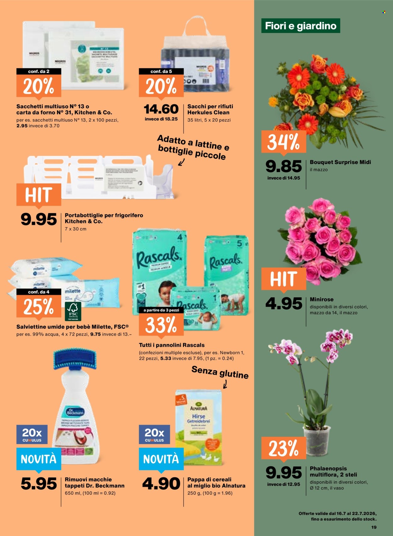 Prospekte Migros - 16.7.2026 - 22.7.2026. Seite 19. Seite 19