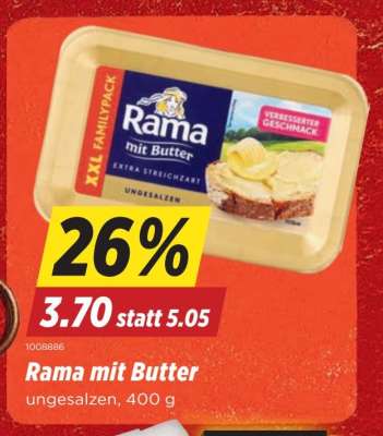 Rama mit Butter