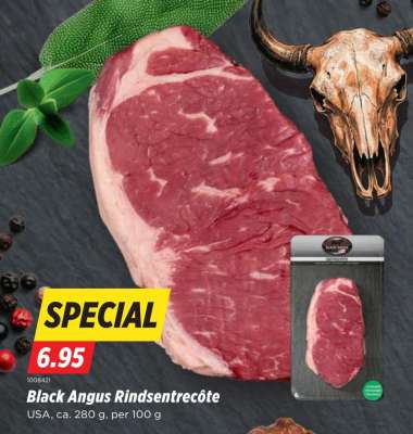 Black Angus Rindsentrecôte