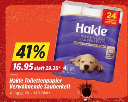 Hakle Toilettenpapier Verwöhnende Sauberkeit