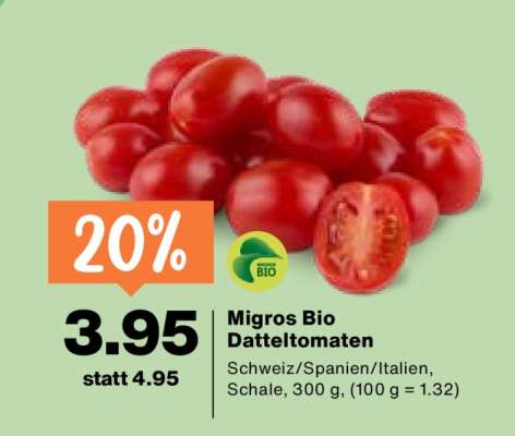 Migros Bio Datteltomaten