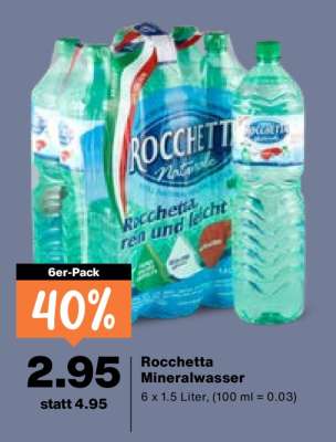 Rocchetta Mineralwasser